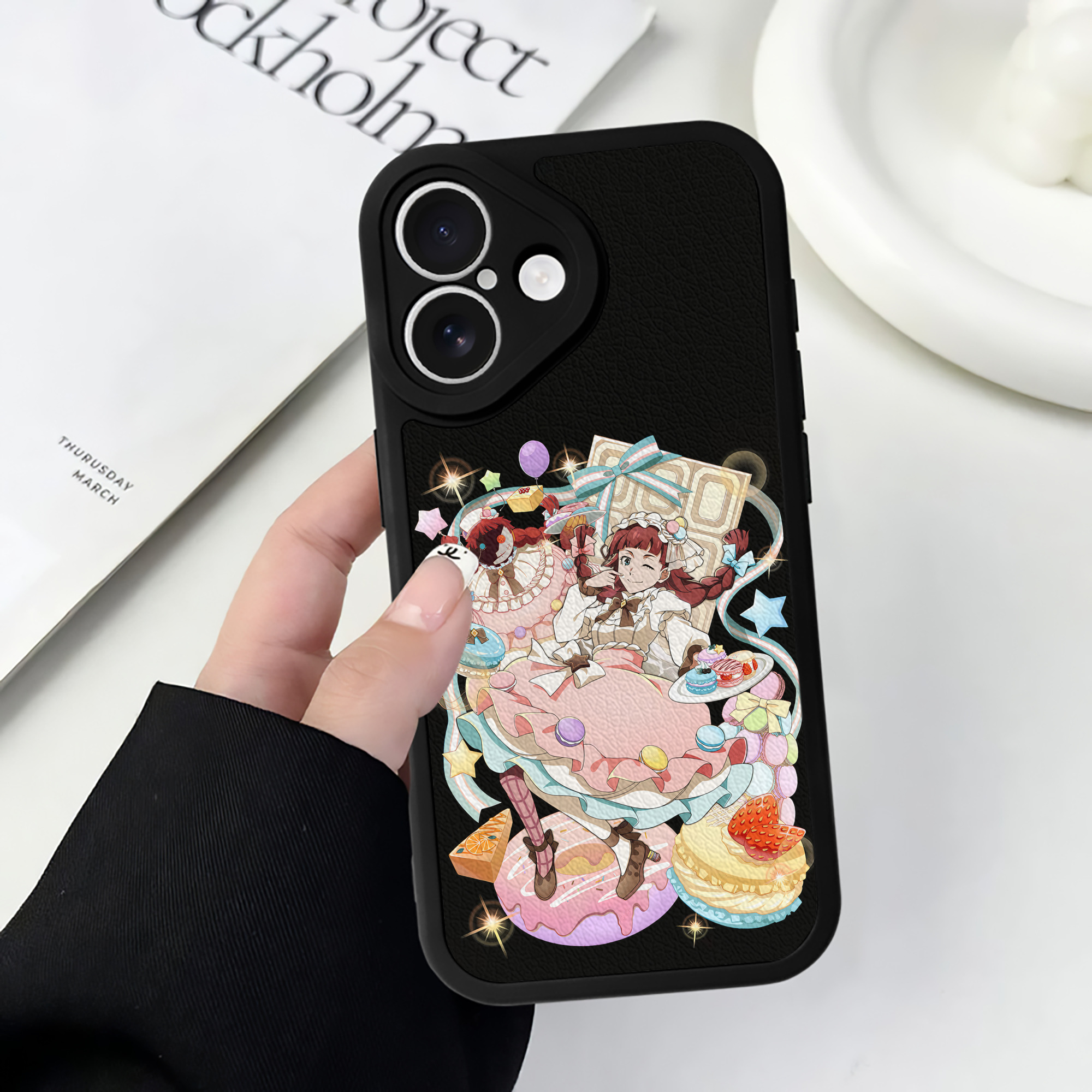 （画像用） 文豪ストレイドッグス Bungo Stray Dogs 【iPhone 16シリーズ対応】シリコンスマホケース（レザー調） 材質：シリコン